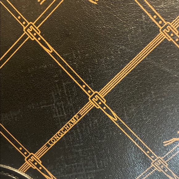 Longchamp Chic Black and Brown Crossbody Bag👝 - Picture 3 of 8